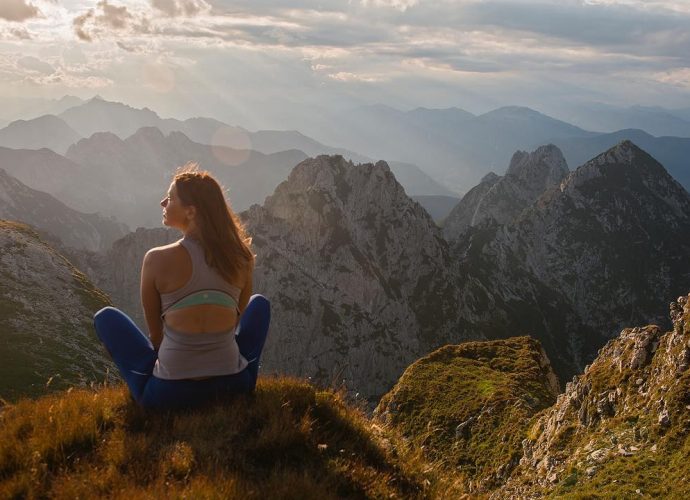 Molnár Anikó a hegyen