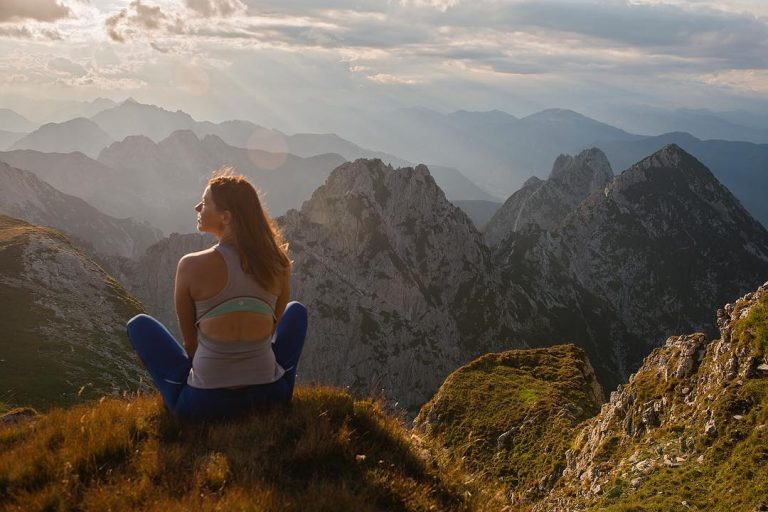 Molnár Anikó a hegyen