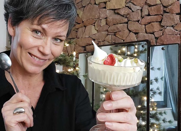 pezsgőkrém, pezsgő, szilveszter