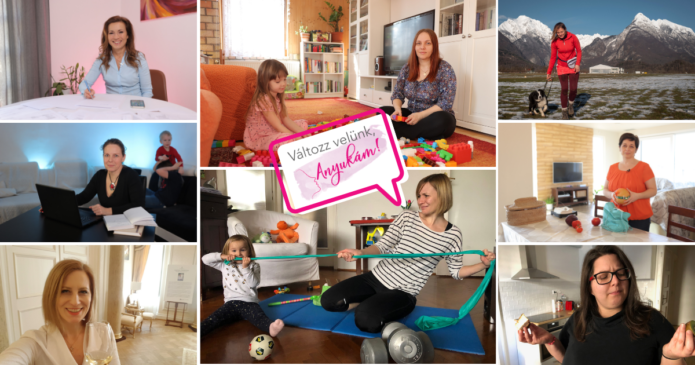 fotókollázs anyukákról a változz velünk kampányhoz