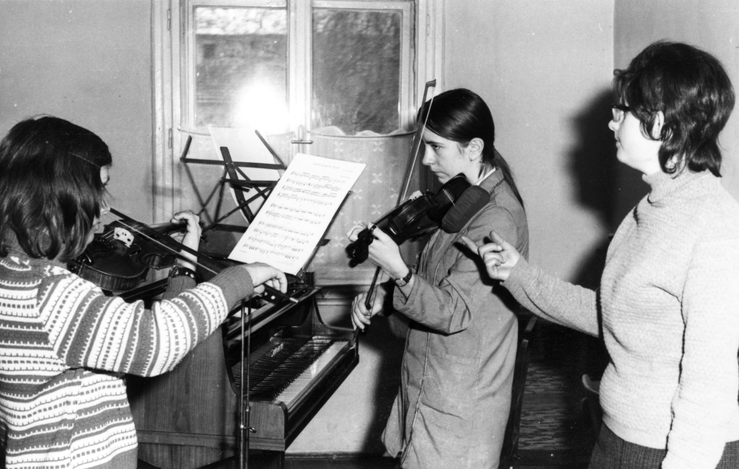 Esztergom, Zeneiskola 1970. Fortepan / Esztergomi Zsolt Nándor Zeneiskola