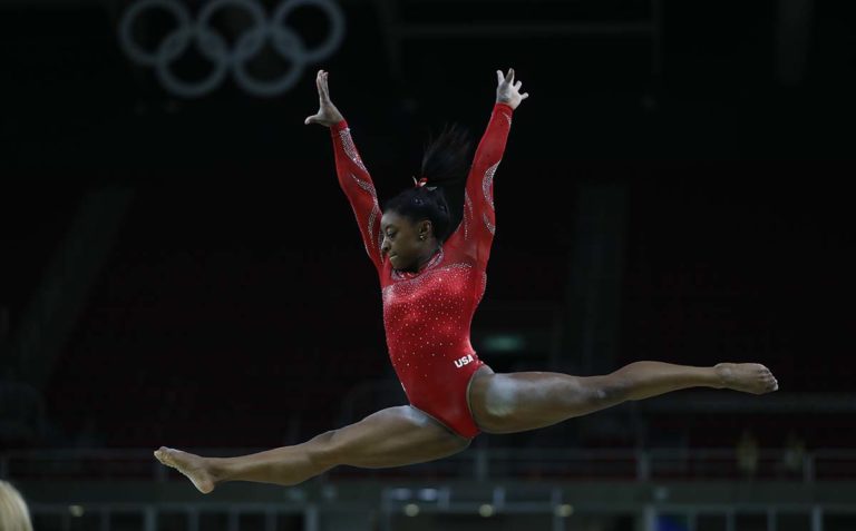 Simone Biles Rióban.