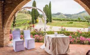 A toszkán táj magáért beszél. 