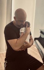 Dobrády Ákos és kisfia, Bende. 