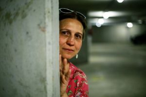 Mészöly Ágnes, a Márta evangéliuma szerzője. Fotó: Bach Máté. 