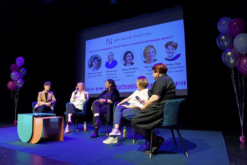főszerkesztők összefogása a Női Váltó Fesztiválon