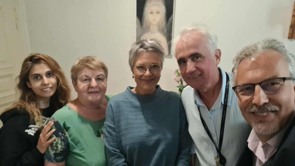 Magyarkúti Tóth Katalin a Budapest-Fasori Evangélikus Egyházközség igazgató lelkésze és kollégái