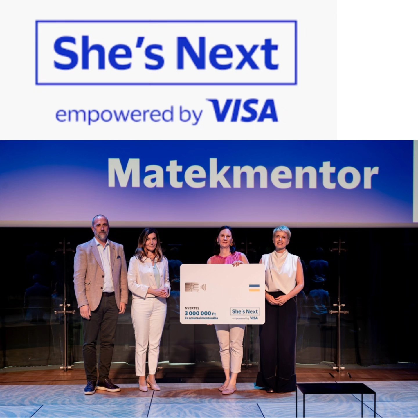Visa She's Next nyertes: Töreky Szilvia, pályázat, Matekfóbia Mentorprogram