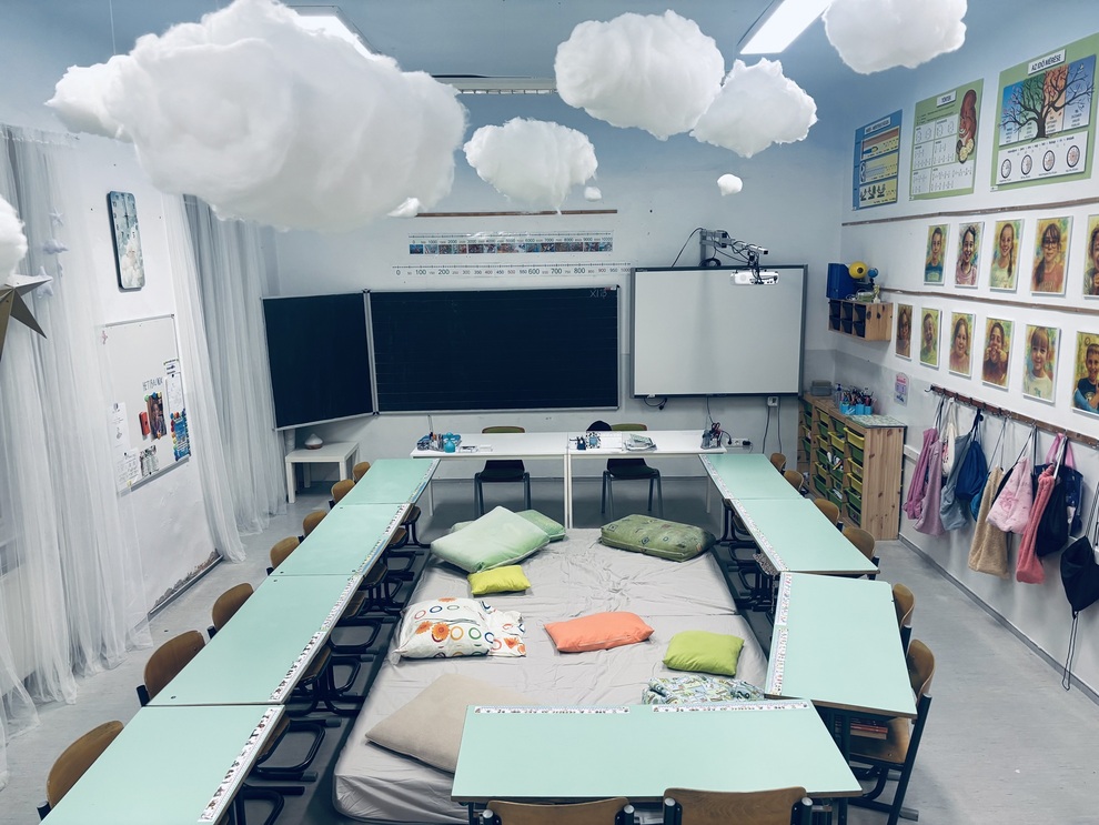 Tüköry Általános iskola, alternatív tanterem, gyerekek, suli