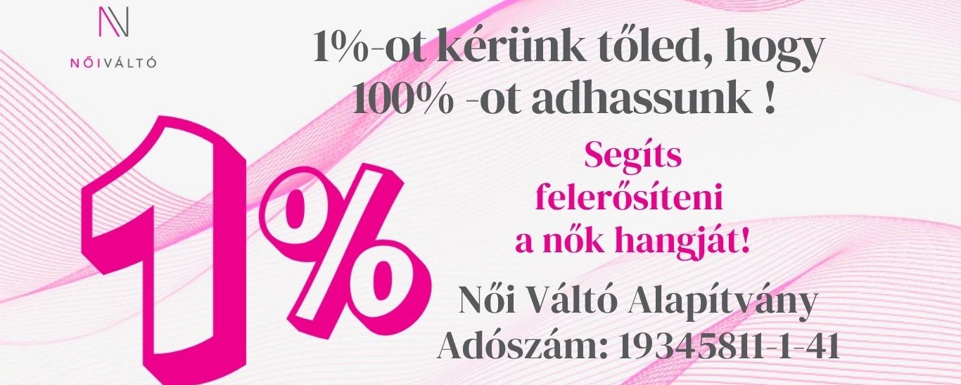 adó 1!% Női Váltó Alapítvány banner