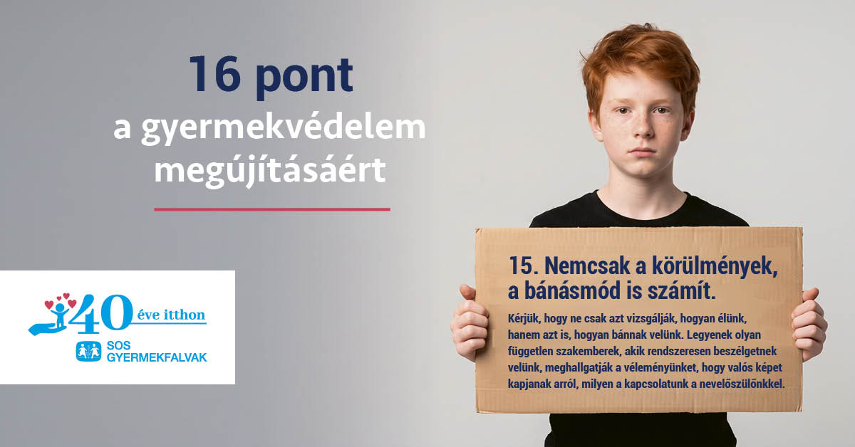 gyermekvédelem SOS gyermekfalvak állami gondozott